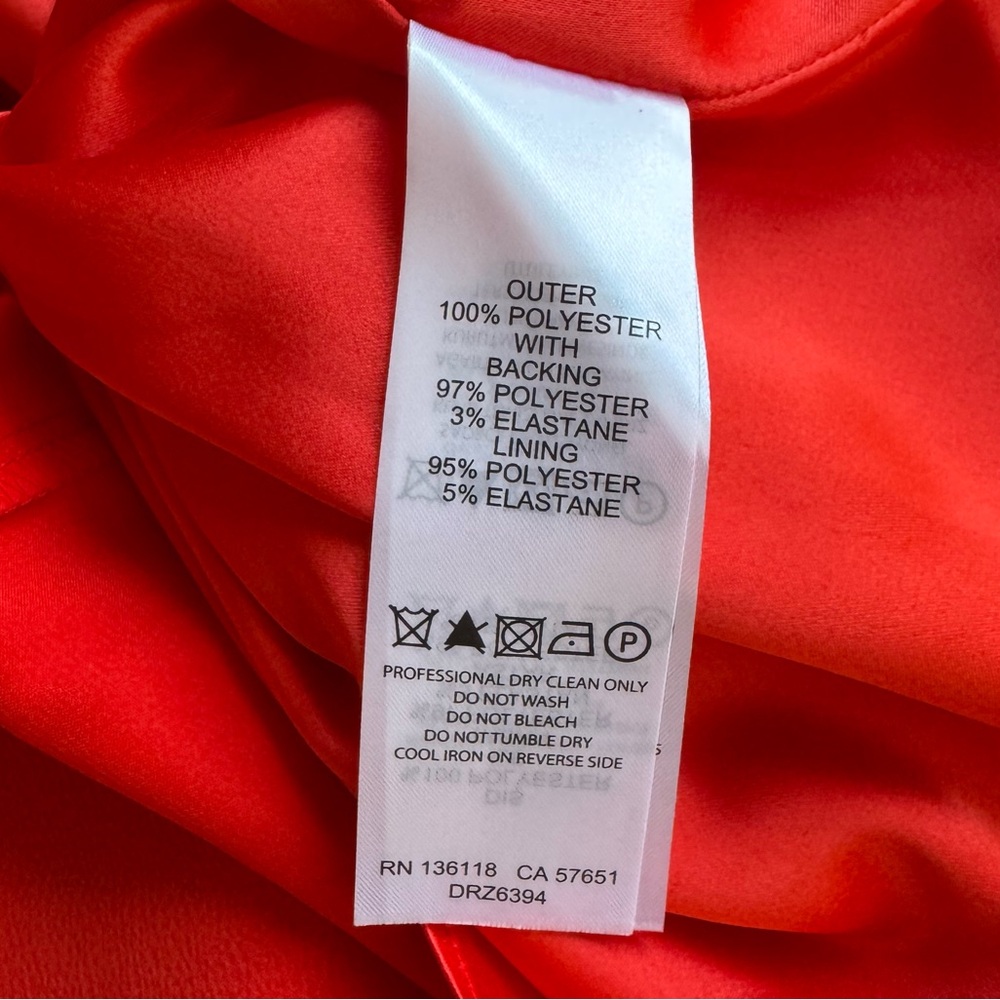 Forever New Red High Low A-Line V-neck Prom Cocktail Dress Size 6 - Picture 9 of 13